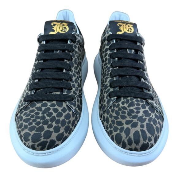 John Galliano Women’s shoes Leather-trimmed leopard sneakers casual - Picture 3 of 13